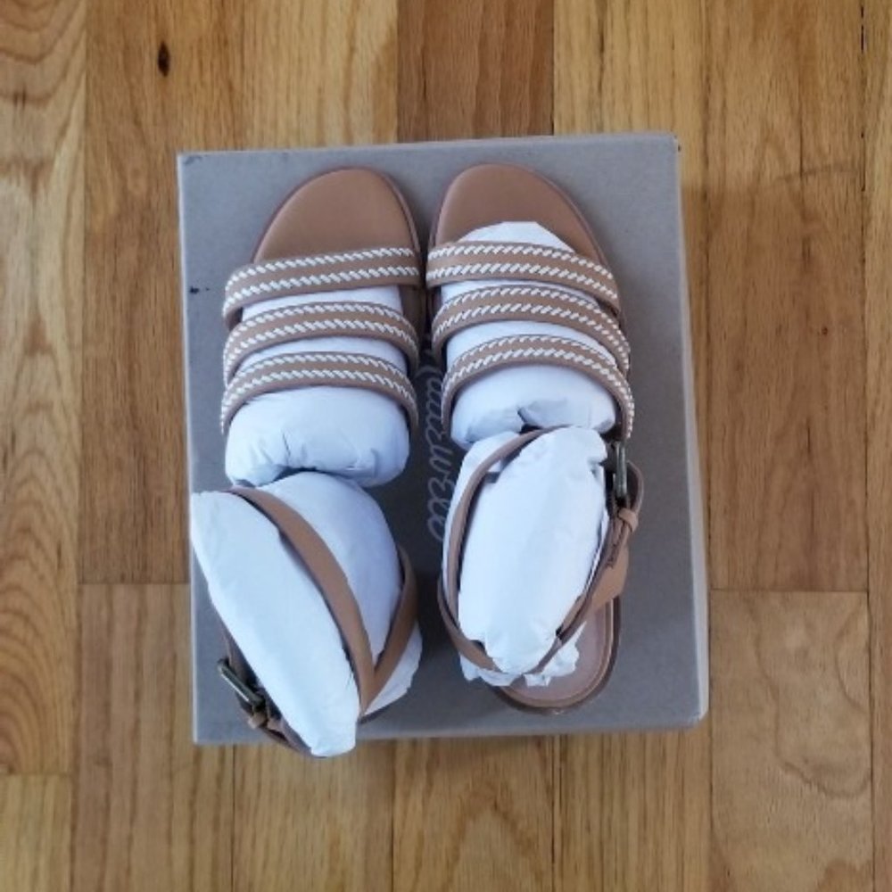 Madewell Whipstitch Blockheel Sandals (Sz 8)